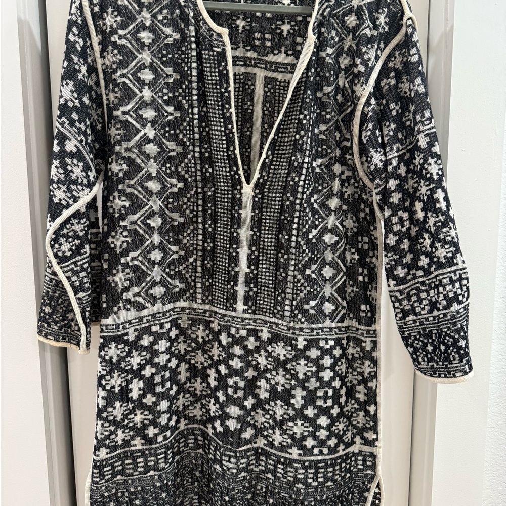 Isabel Marant Black and White Patterned tunic